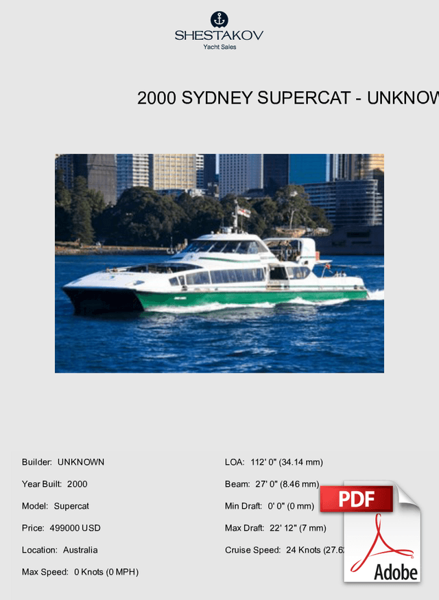 2000 Sydney Supercat - Supercat - 2000