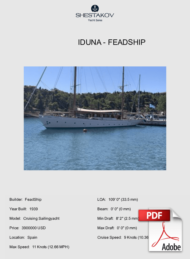 Iduna - Cruising Sailingyacht - 1946