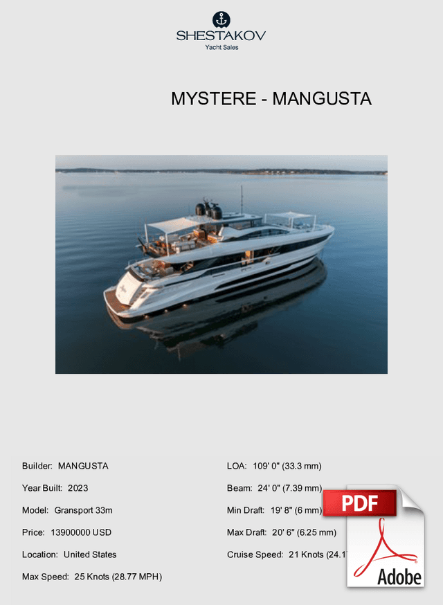 MYSTERE - Gransport 33m - 2023