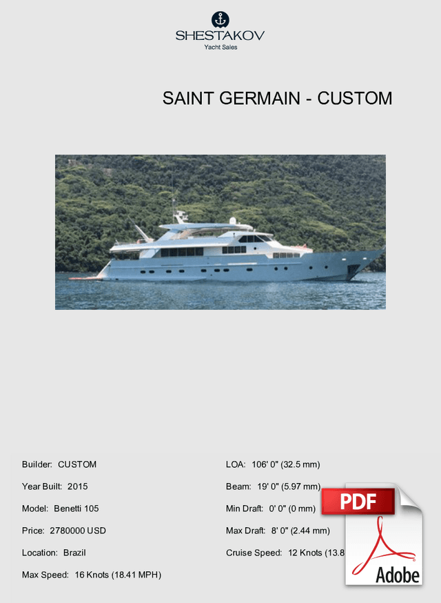 Saint Germain - Benetti 105 - 2015