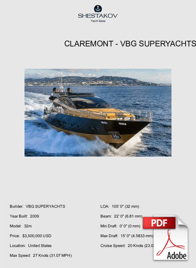 CLAREMONT - 32m - 2009