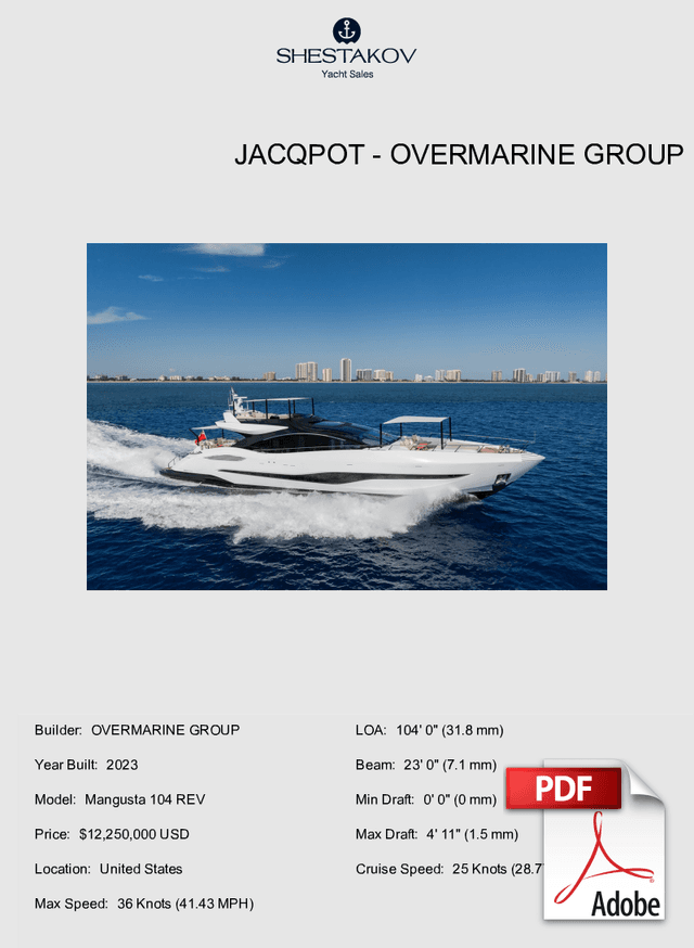 JACQPOT - Mangusta 104 REV - 2023