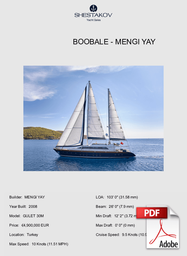 BOOBALE - GULET 30M - 2008