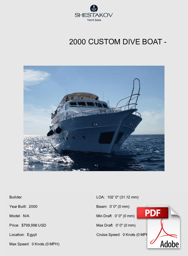 2000 Custom Dive Boat - N/A - 2000