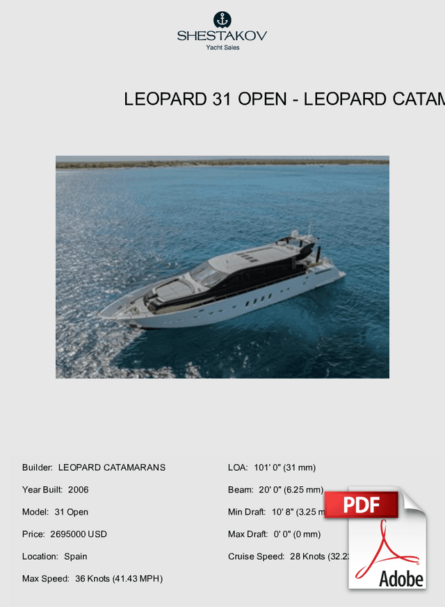 LEOPARD 31 OPEN - 31 Open - 2006