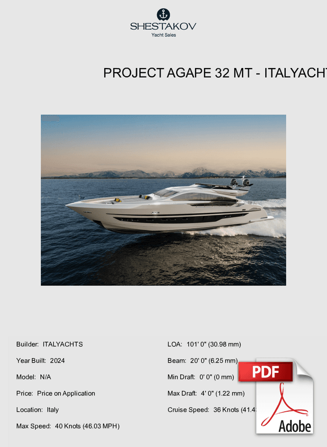 PROJECT AGAPE 32 MT - N/A - 2025