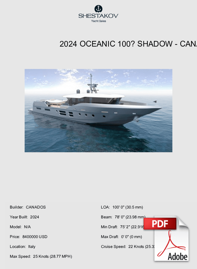 2024 OCEANIC 100’ SHADOW - N/A - 2024