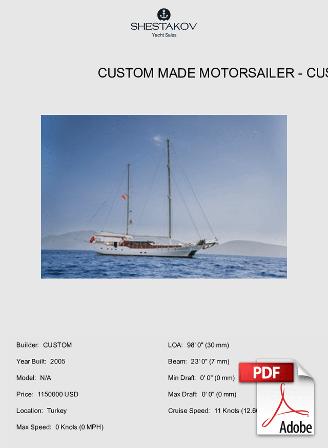 Custom Made Motorsailer - N/A - 2005