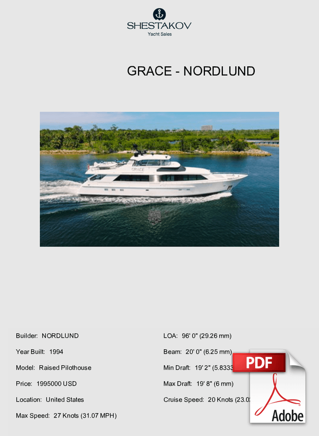 GRACE - Raised Pilothouse - 1995