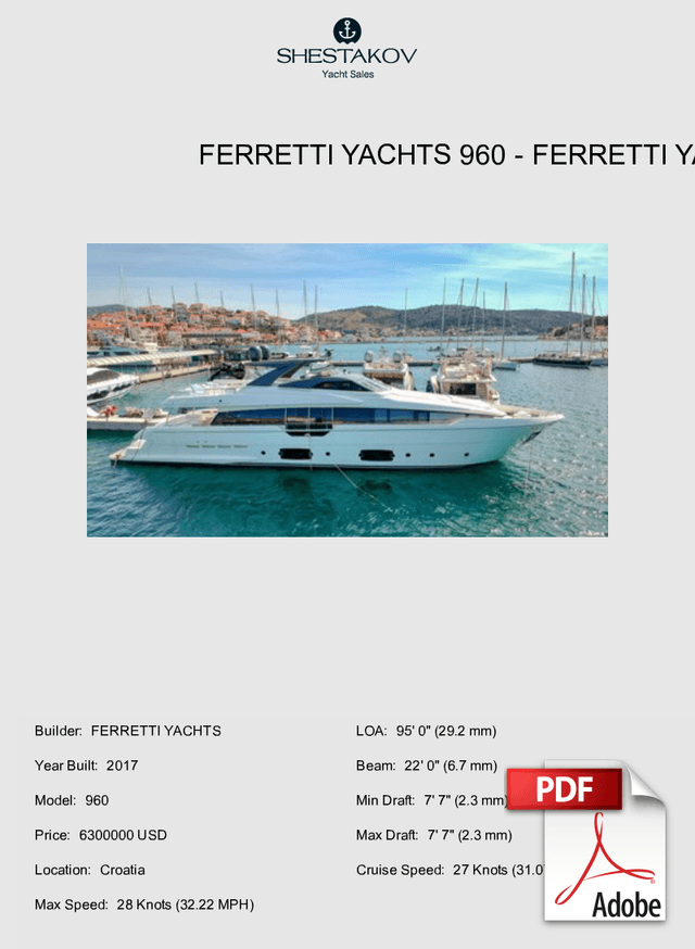 Ferretti Yachts 960 - 960 - 2017