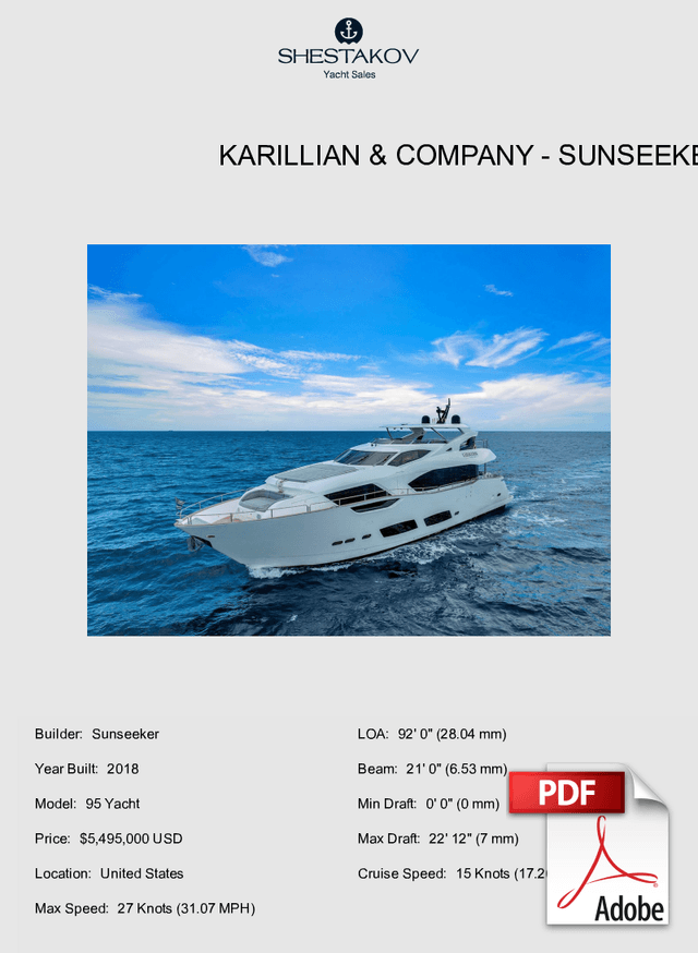 KARILLIAN & COMPANY - 95 Yacht - 2018