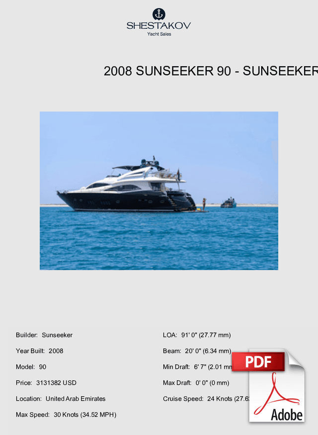 2008 Sunseeker 90 - 90 - 2008