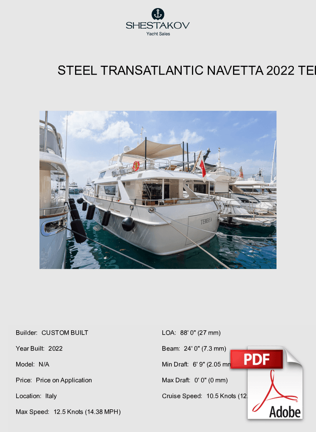 STEEL TRANSATLANTIC NAVETTA 2022 TEMBEA - N/A - 2022