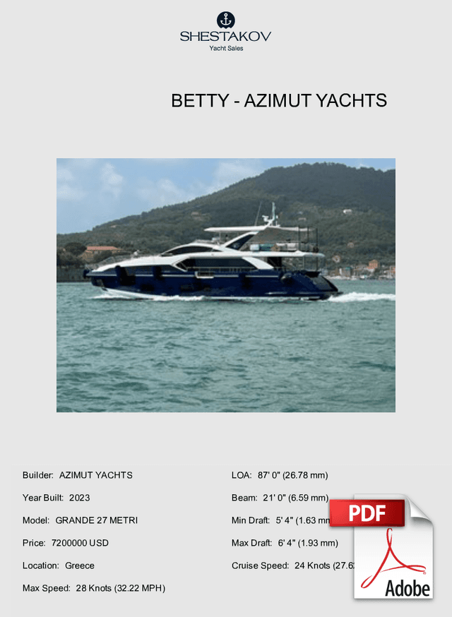 BETTY - GRANDE 27 METRI - 2024