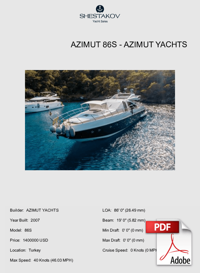 AZIMUT 86S - 86S - 2007