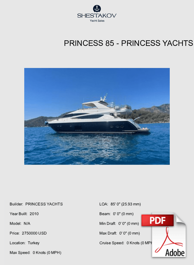 Princess 85 - N/A - 2010