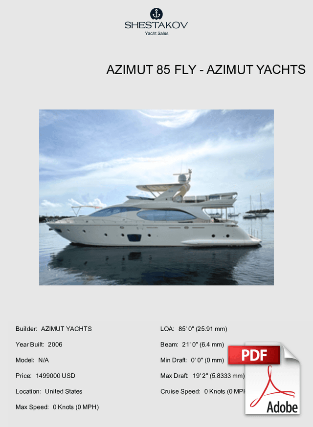 Azimut 85 Fly - N/A - 2006