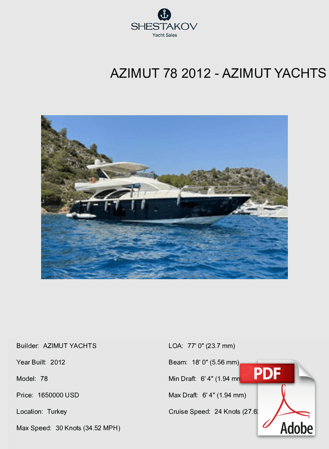 AZIMUT 78 2012 - 78 - 2012