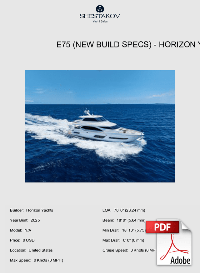 E75 (NEW BUILD SPECS) - N/A - 2025