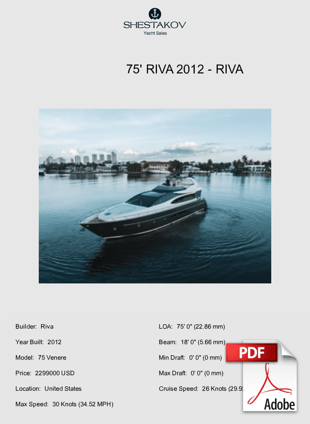 75' Riva 2012 - 75 Venere - 2012