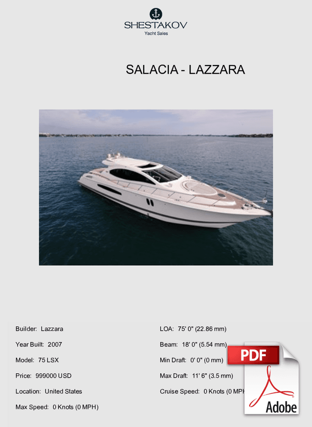 SALACIA - 75 LSX - 2007