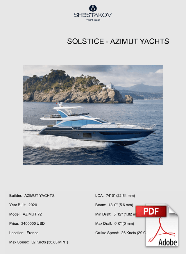 SOLSTICE - AZIMUT 72 - 2021