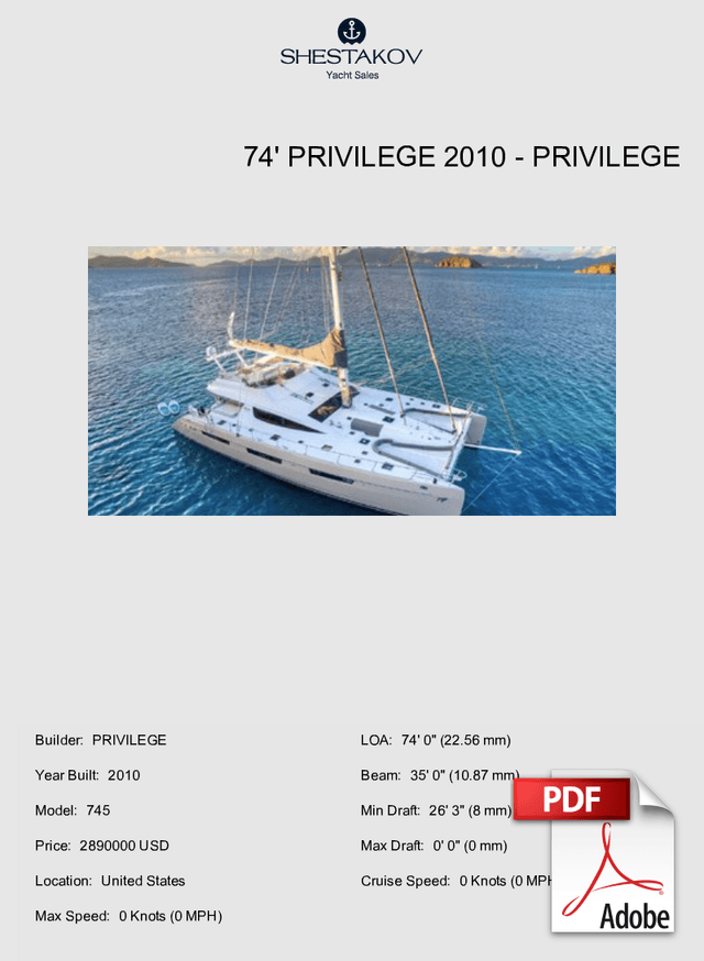 74' Privilege 2010 - 745 - 2010