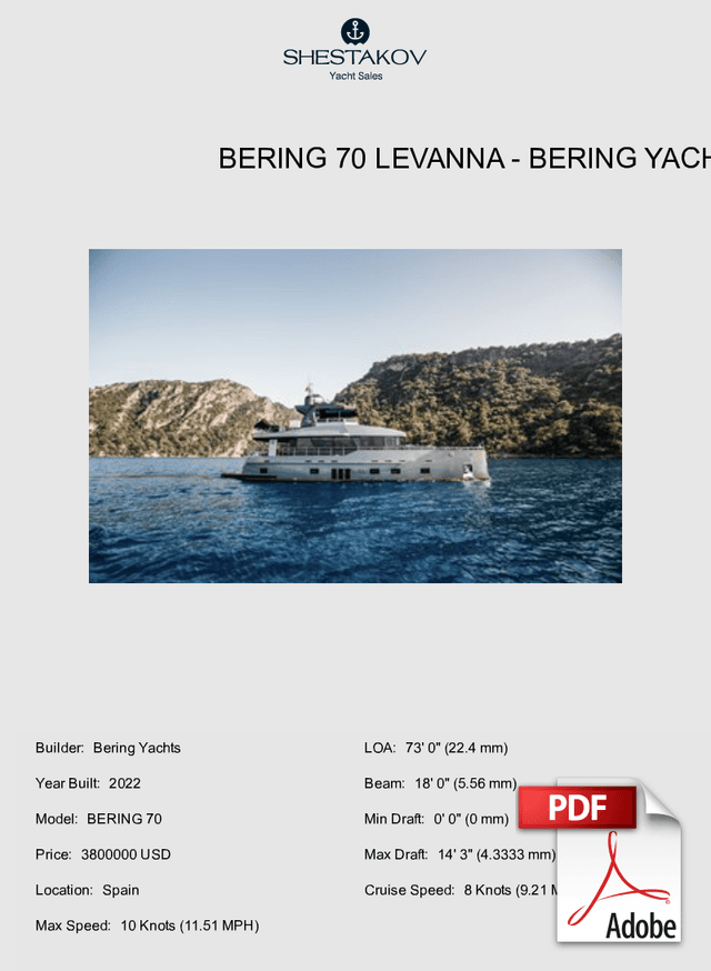 BERING 70 LEVANNA - BERING 70 - 2022