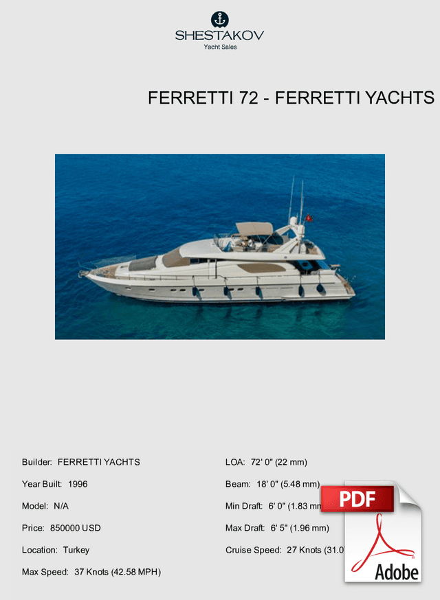 FERRETTI 72 - N/A - 1996