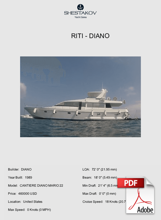 RITI - CANTIERE DIANO MARIO 22 - 1989