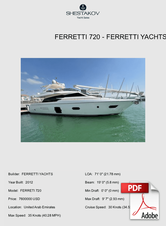 FERRETTI 720 - FERRETI 720 - 2012