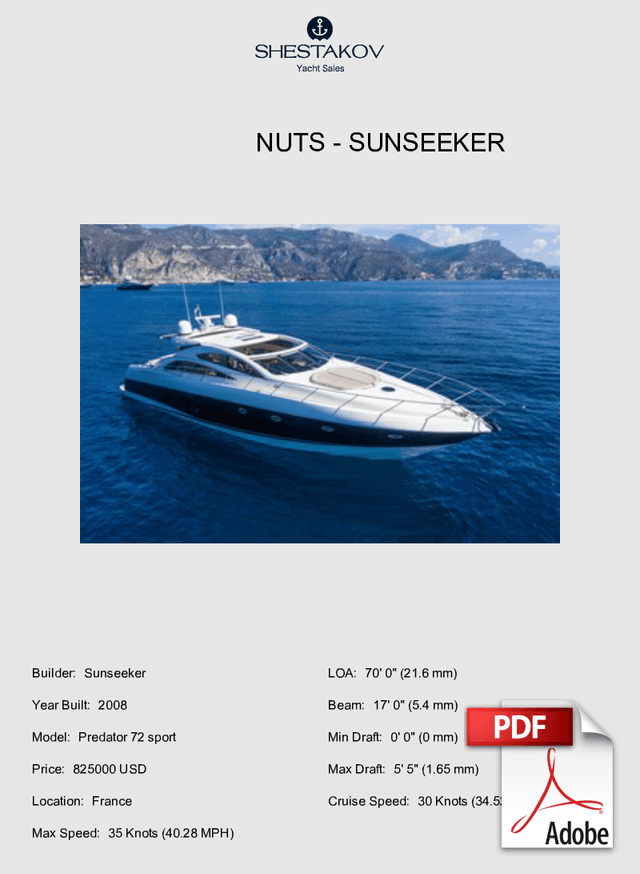 NUTS - Predator 72 sport - 2008