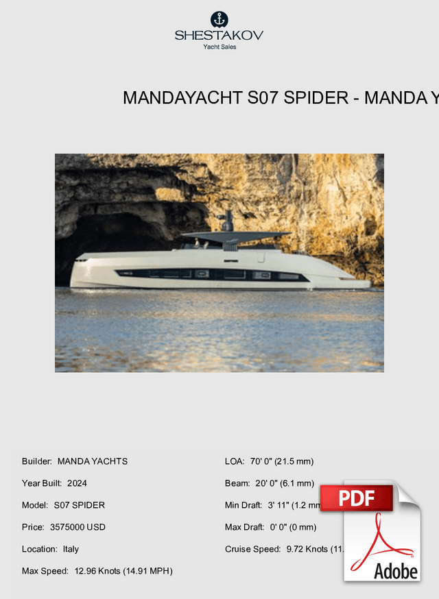 MANDAYACHT S07 SPIDER - S07 SPIDER - 2024