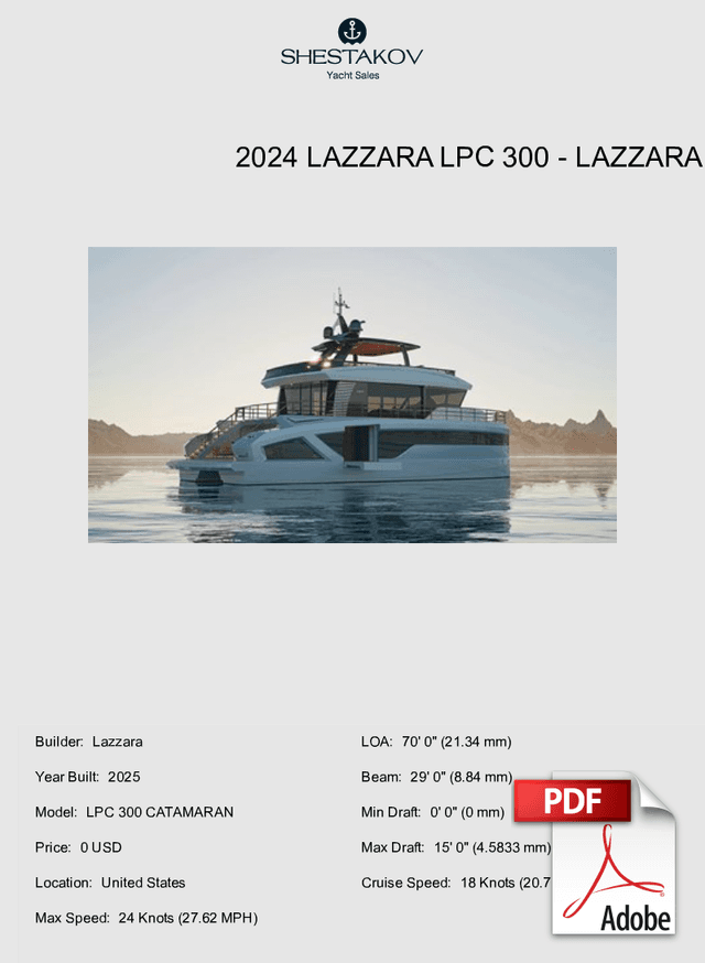 2024 Lazzara LPC 300 - LPC 300 CATAMARAN - 2026