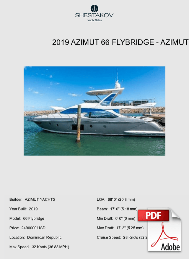 2019 Azimut 66 Flybridge - 66 Flybridge - 2019