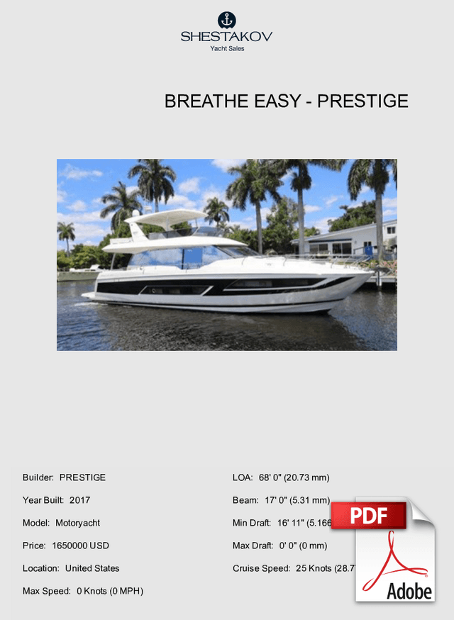 Breathe Easy - Motoryacht - 2017