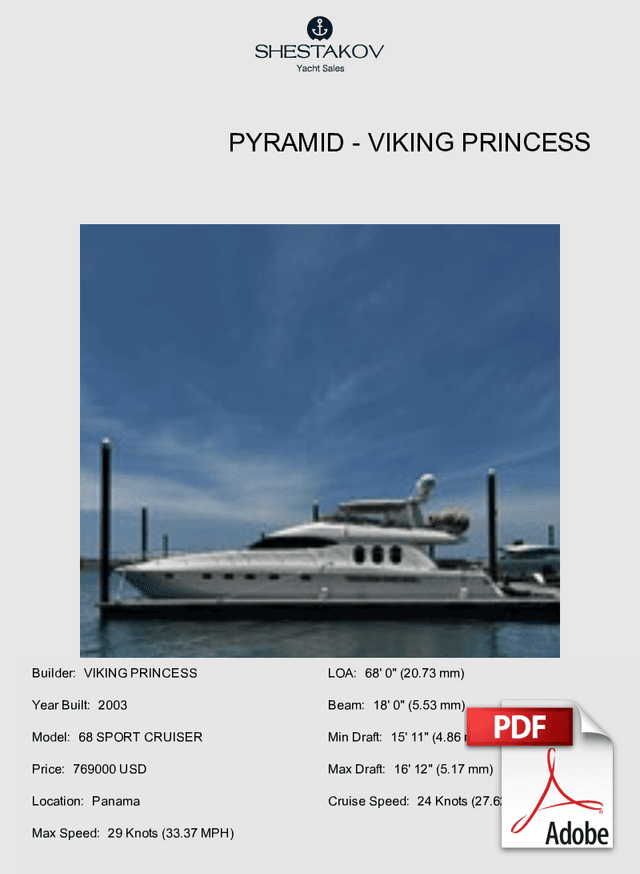 PYRAMID - 68 SPORT CRUISER - 2003