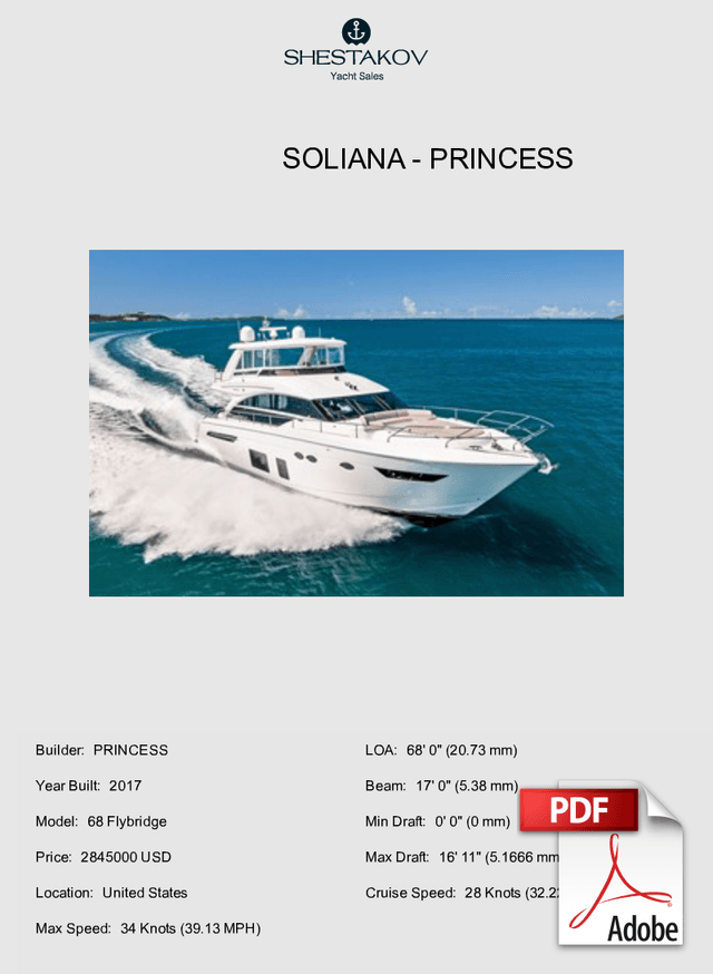 SOLIANA - 68 Flybridge - 2017