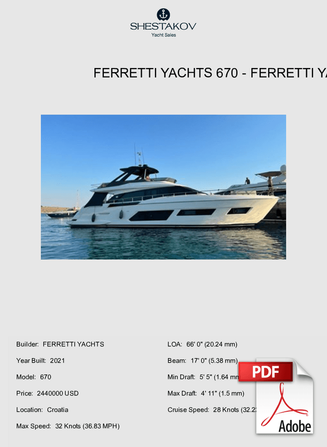 Ferretti Yachts 670 - 670 - 2021