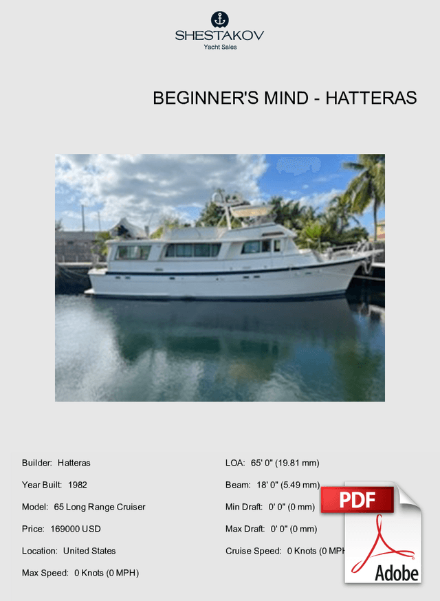 Beginner's Mind - 65 Long Range Cruiser - 1982