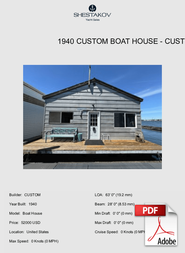 1940 Custom boat house - Boat House - 1940