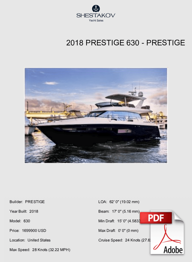 2018 Prestige 630 - 630 - 2018