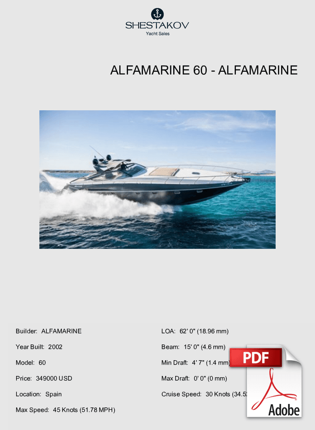 ALFAMARINE 60 - 60 - 2002