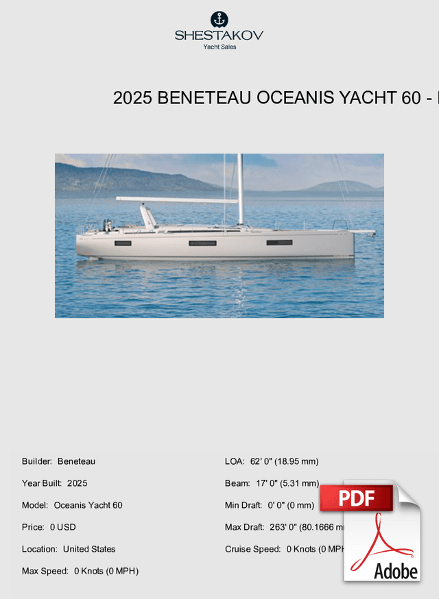 2025 Beneteau Oceanis Yacht 60 - Oceanis Yacht 60 - 2025