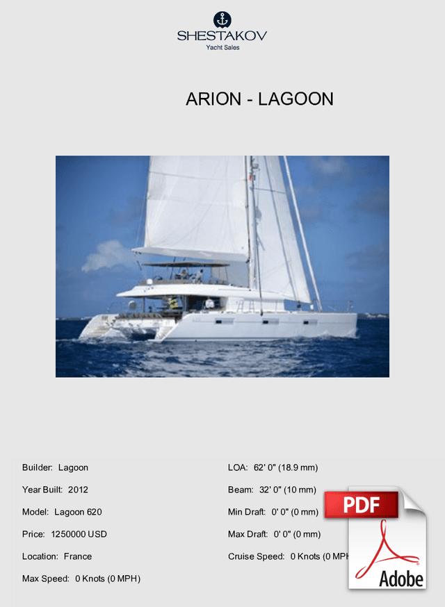 ARION - Lagoon 620 - 2012