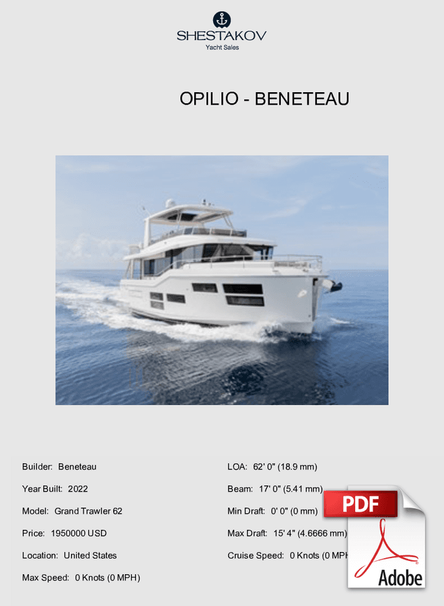 Opilio - Grand Trawler 62 - 2022