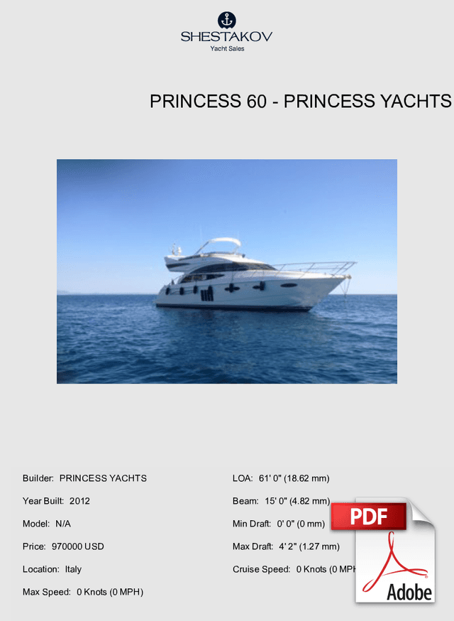 Princess 60 - N/A - 2012