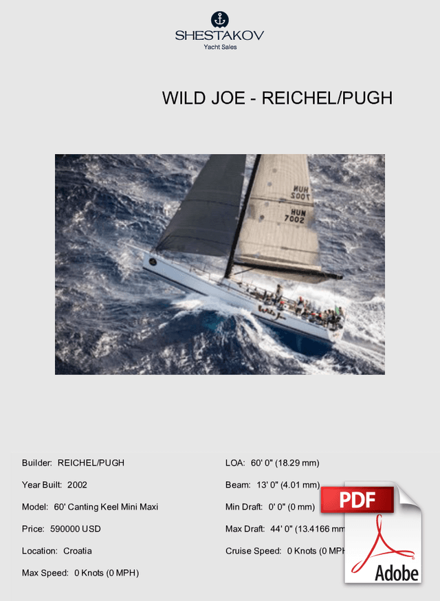 Wild Joe - 60' Canting Keel Mini Maxi - 2002