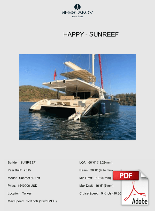 Happy - Sunreef 60 Loft - 2015