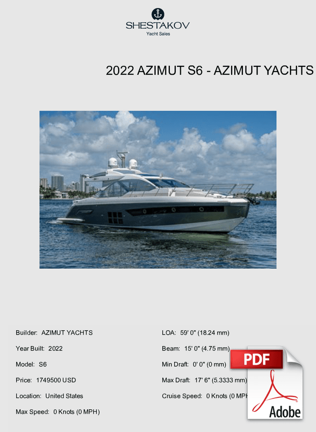 2022 Azimut S6 - S6 - 2022